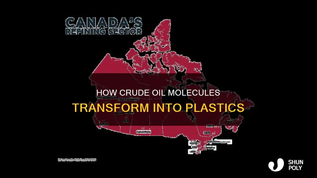 what molecules from crude oil become plastics