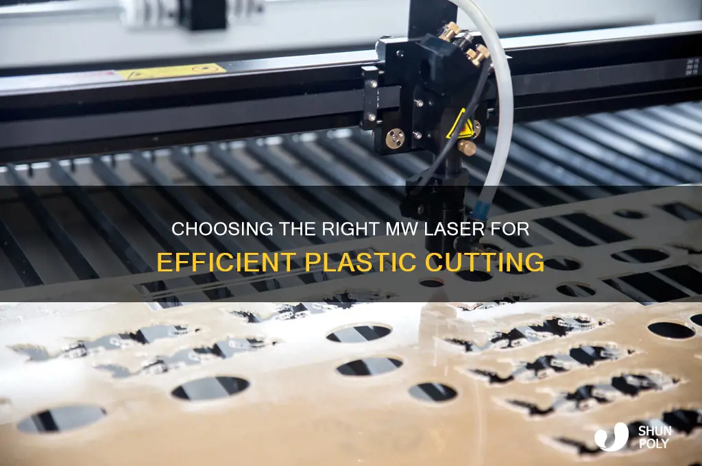 what mw laser neded for cutting plastic