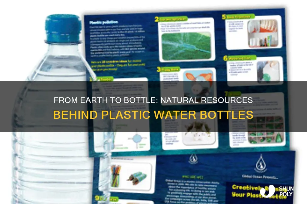 what natural resources are used to make plastic water bottles