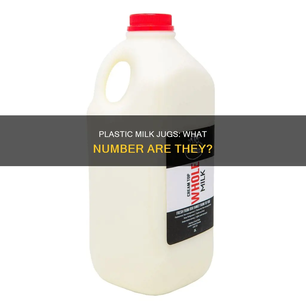 what number are plastic milk gallon jugs