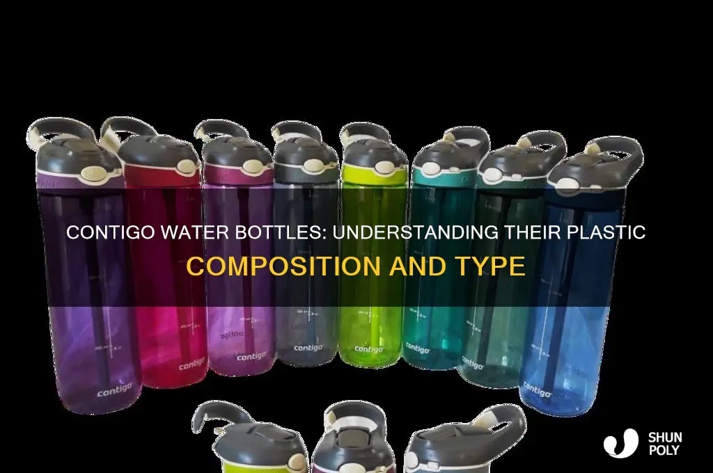 what number of plastic are contigo water bottles made of