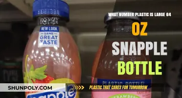 Identifying the Plastic Type of Large 64 oz Snapple Bottles