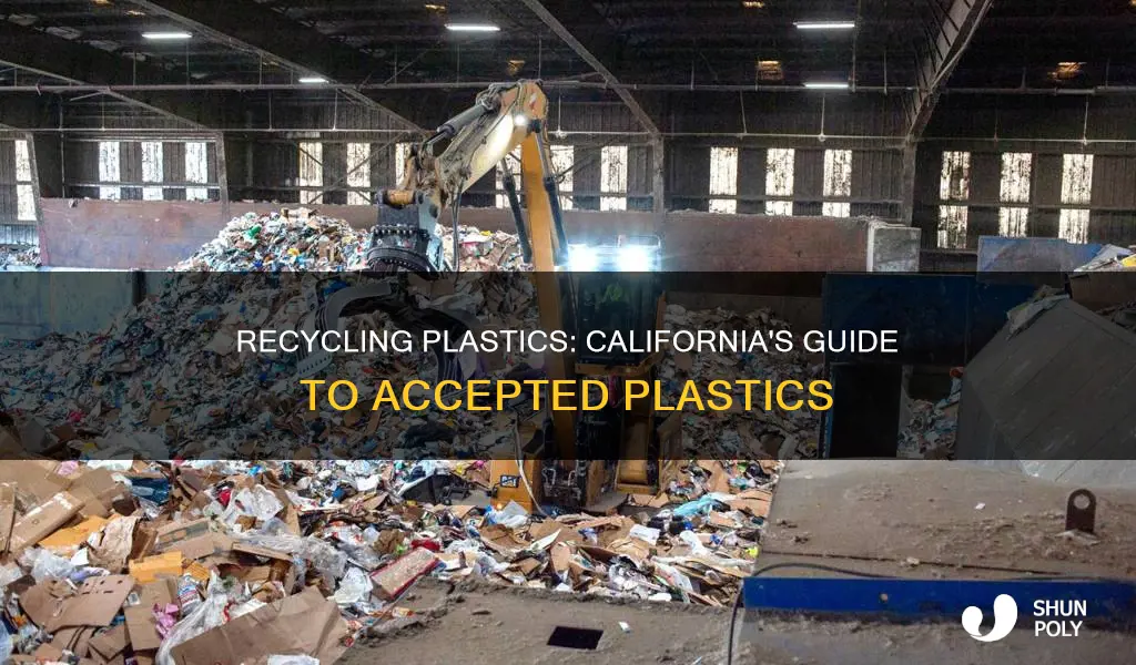 what number plastics are recyclable in california