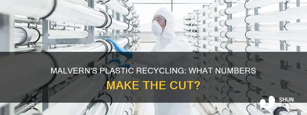 what number plastics does borough of malvern recycle