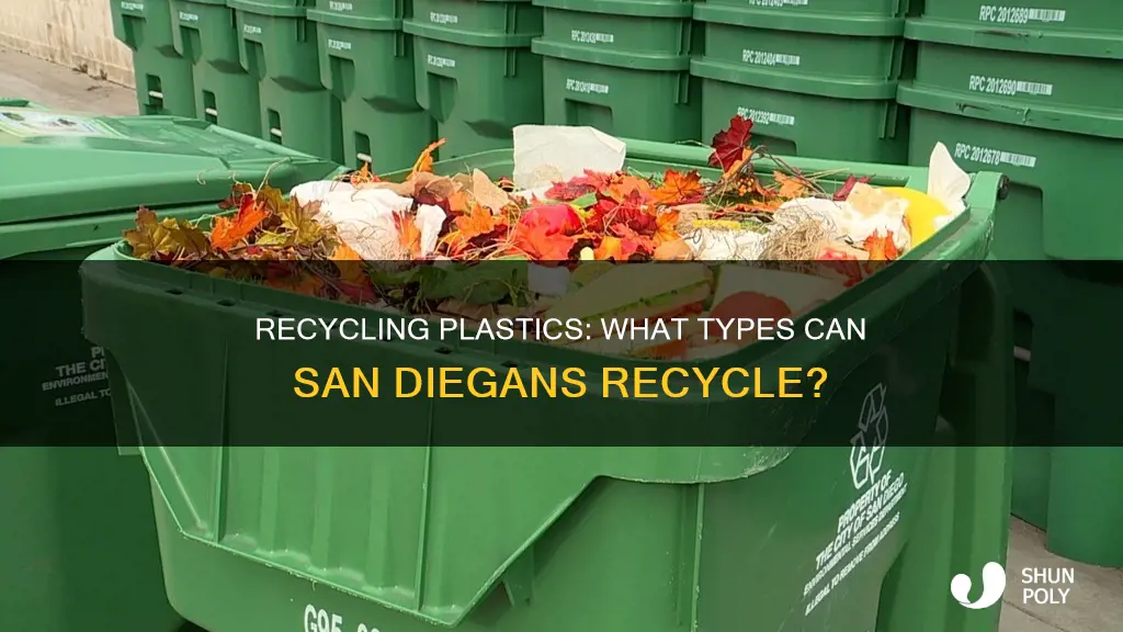 what number plastics i recycle in san diego