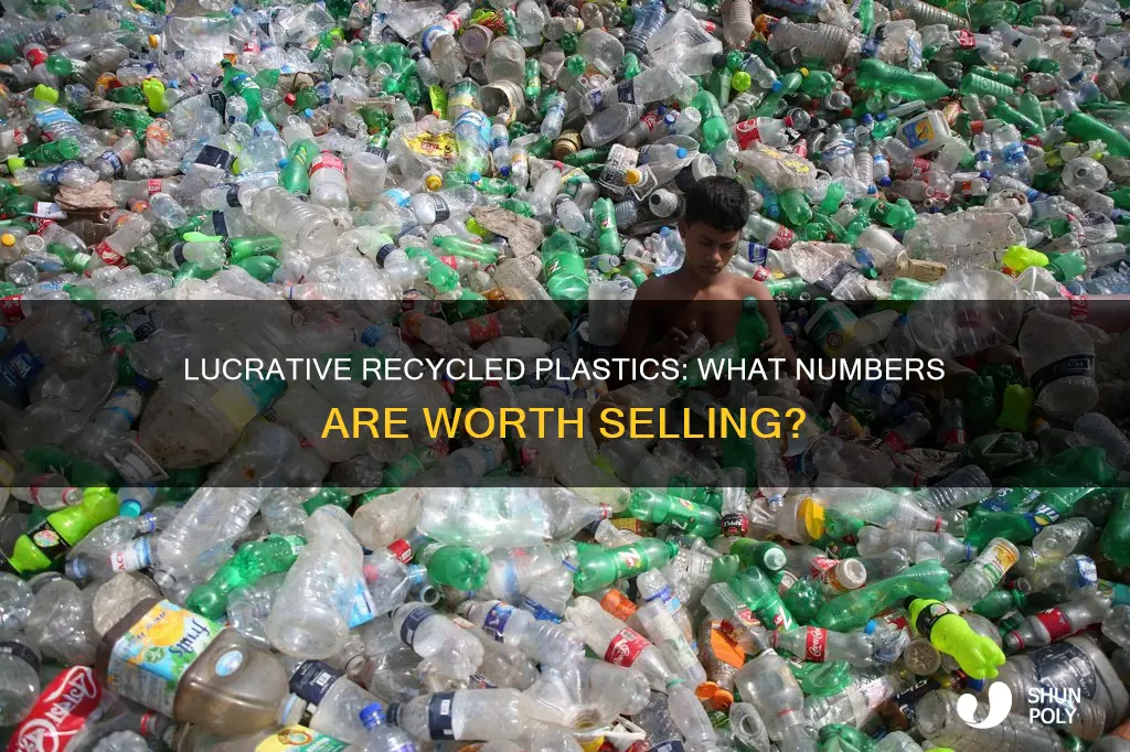 what number recycled plastics are saleable