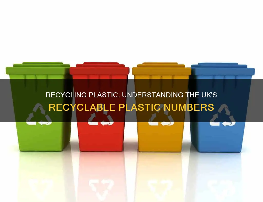 what numbers of plastic are recyclable uk