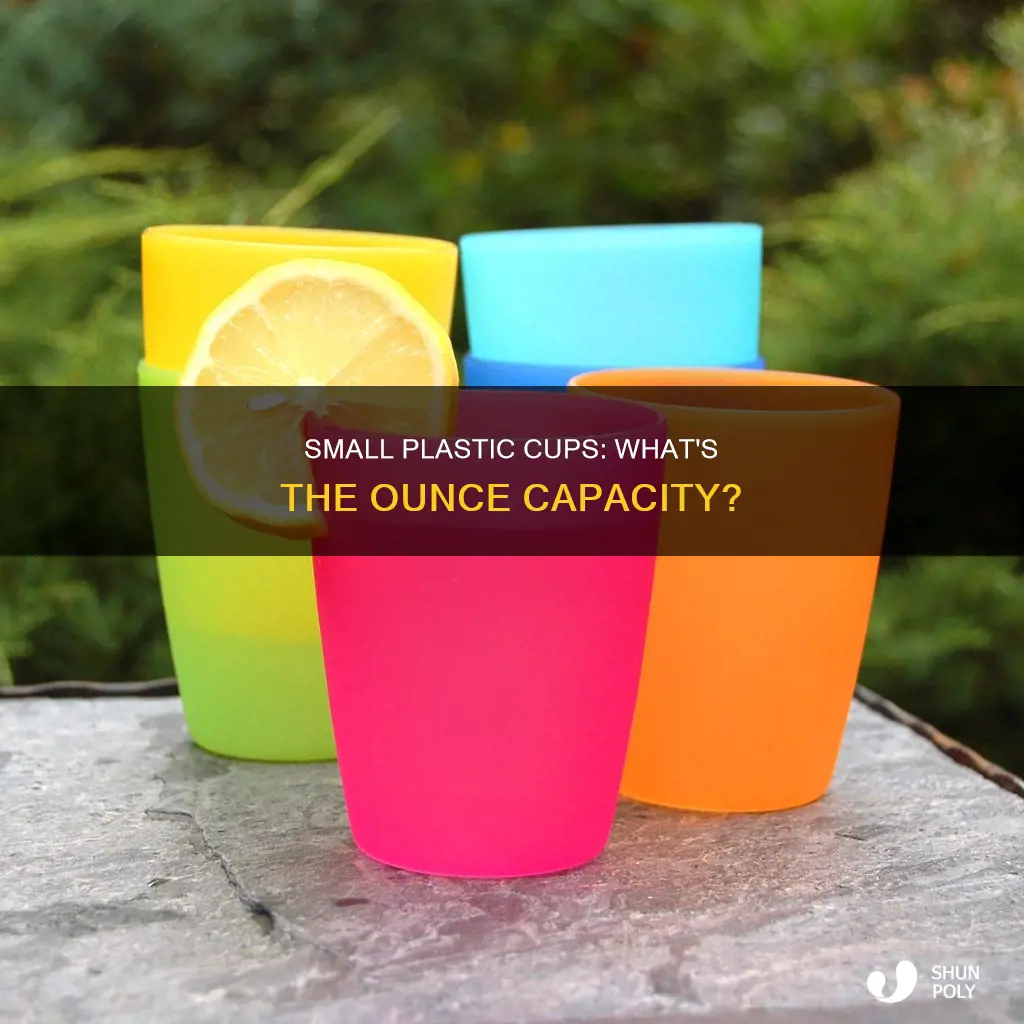 what ounce small plastic cup is