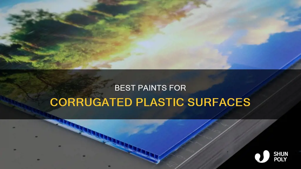 what paint stick to corrugated plastic
