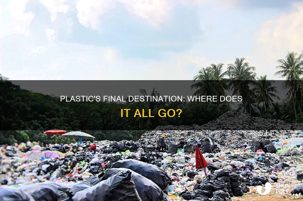 what percent of plastic goes where