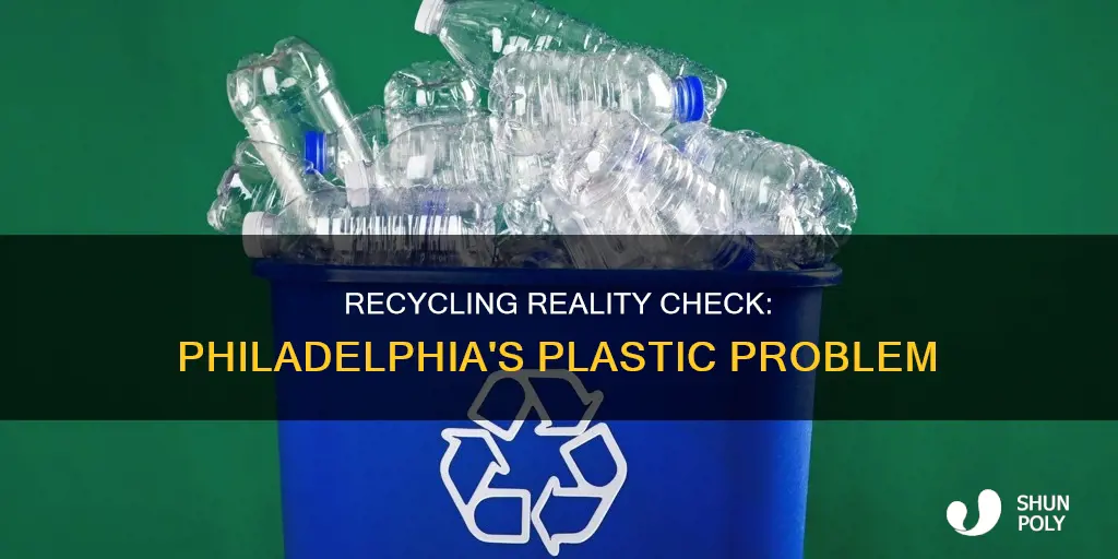 what percent of plastic in philadelphia gets recycled
