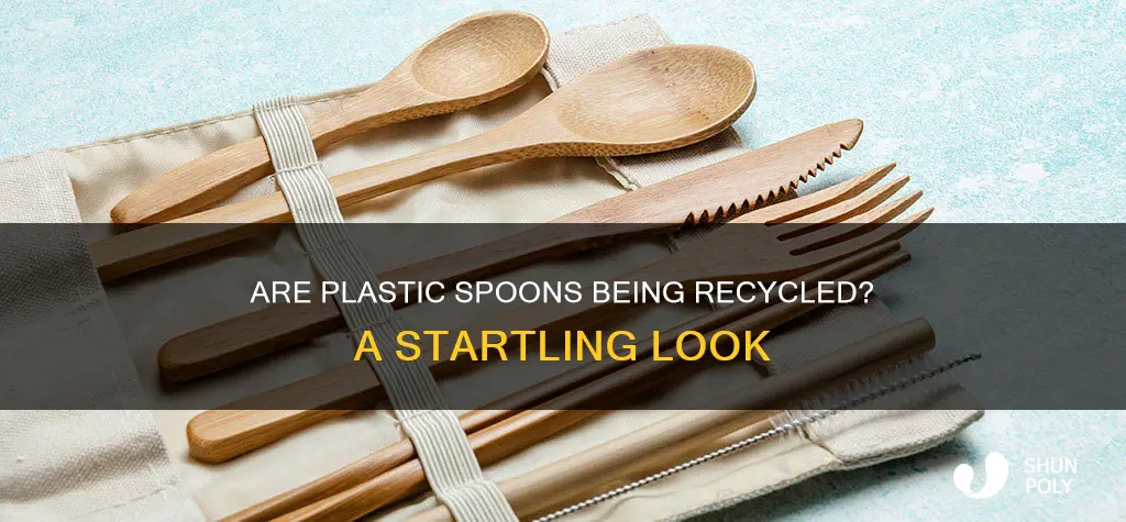 what percent of plastic spoons are recycled