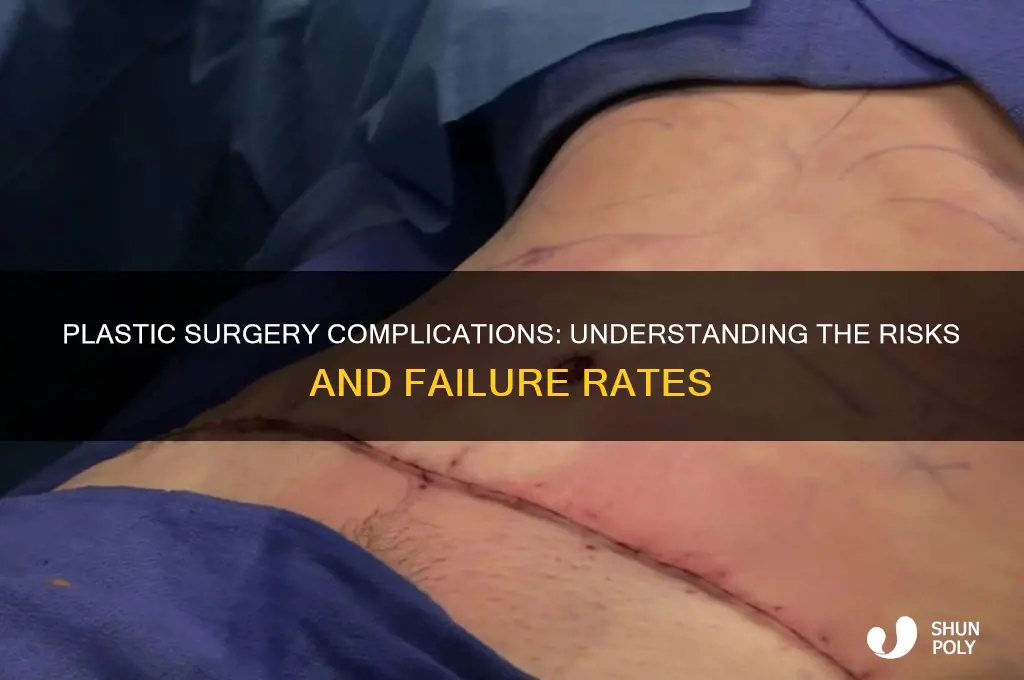 what percent of plastic surgeries go wrong