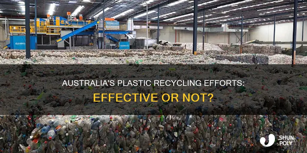 what percentage of plastic is recycled in australia