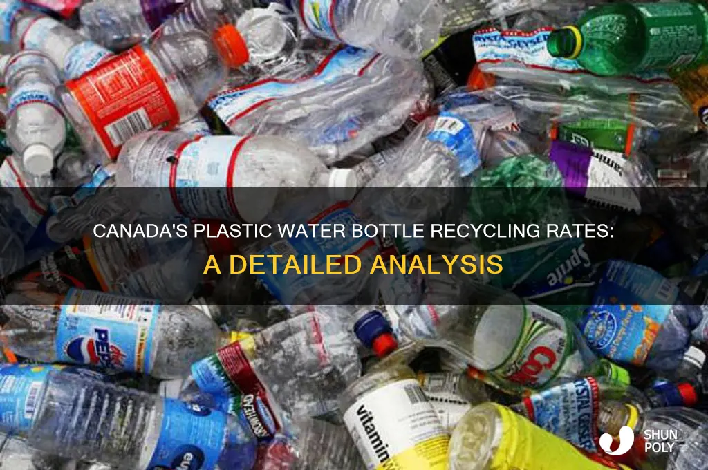 what percentage of plastic water bottles are recycled in canada