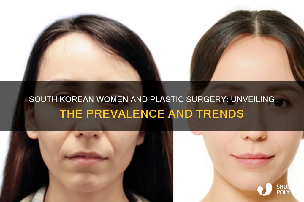 what percentage south kroean women plastic surgery