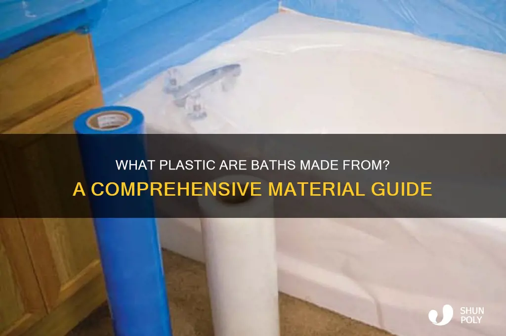 what plastic are baths made from