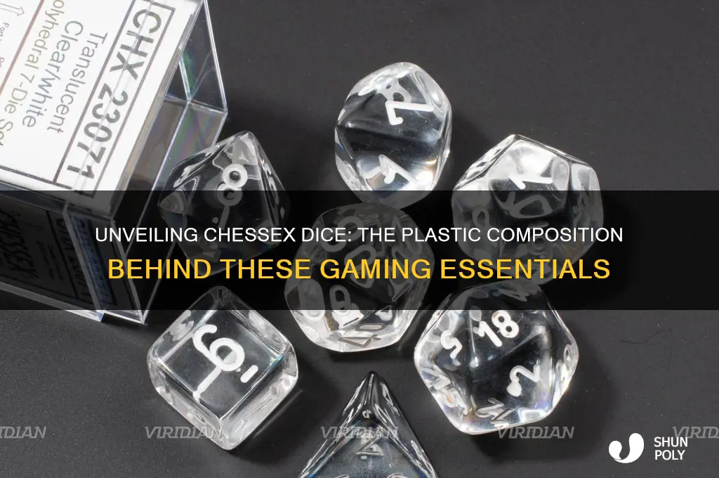 what plastic are chessex dice made of