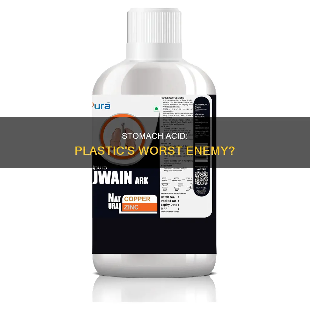 what plastic are dissolve in stomach acid