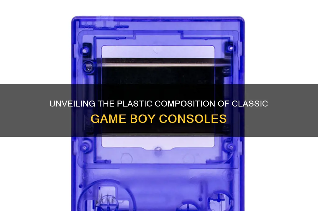 what plastic are gameboys made from