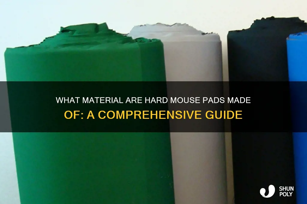 what plastic are hard mouse pads made of