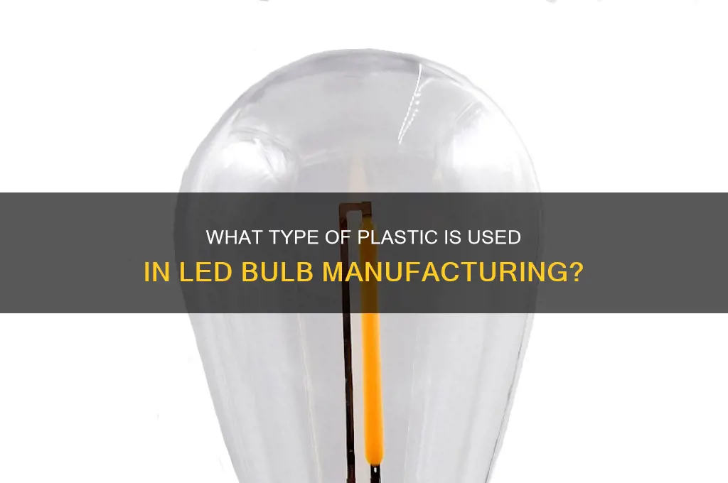 what plastic are led bulbs made of