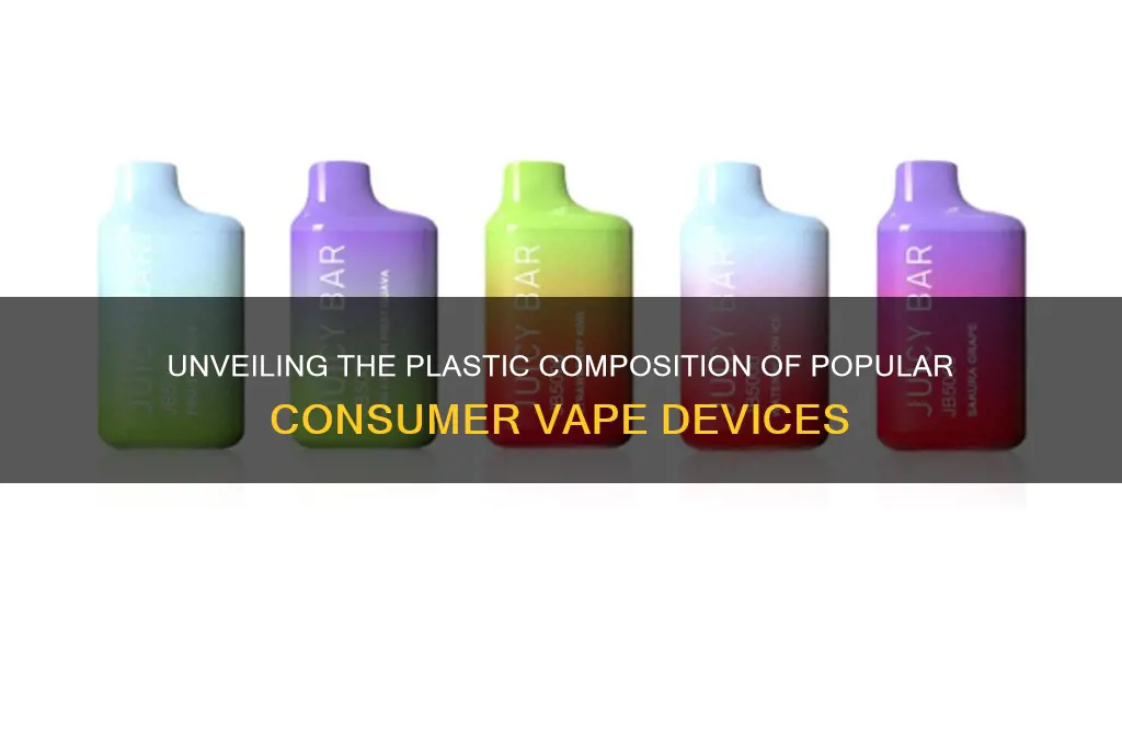 what plastic are most consumer vapes made out of