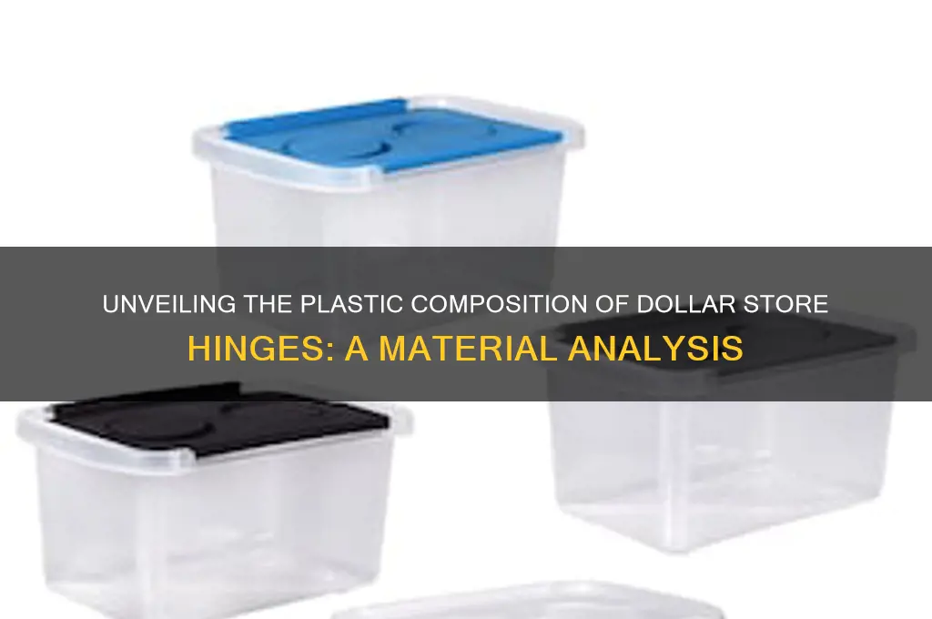 what plastic are most dollar store hinges made of