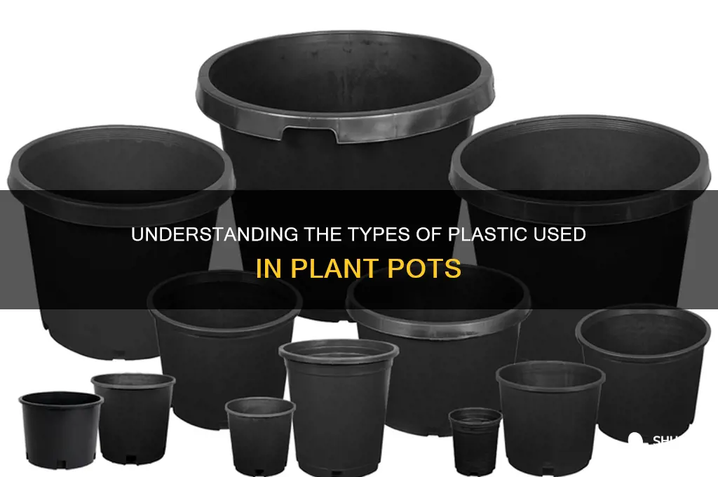 what plastic are plant pots made from