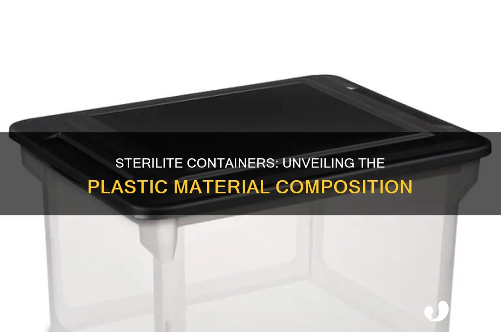 what plastic are sterilite containers made of