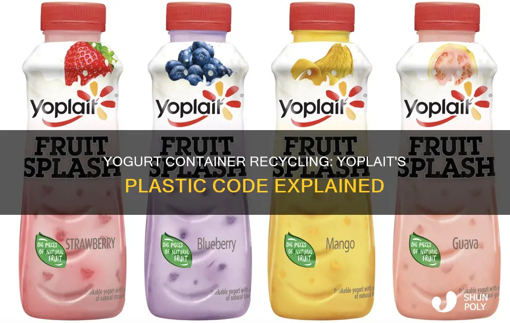 what plastic code is a yoplait yogurt
