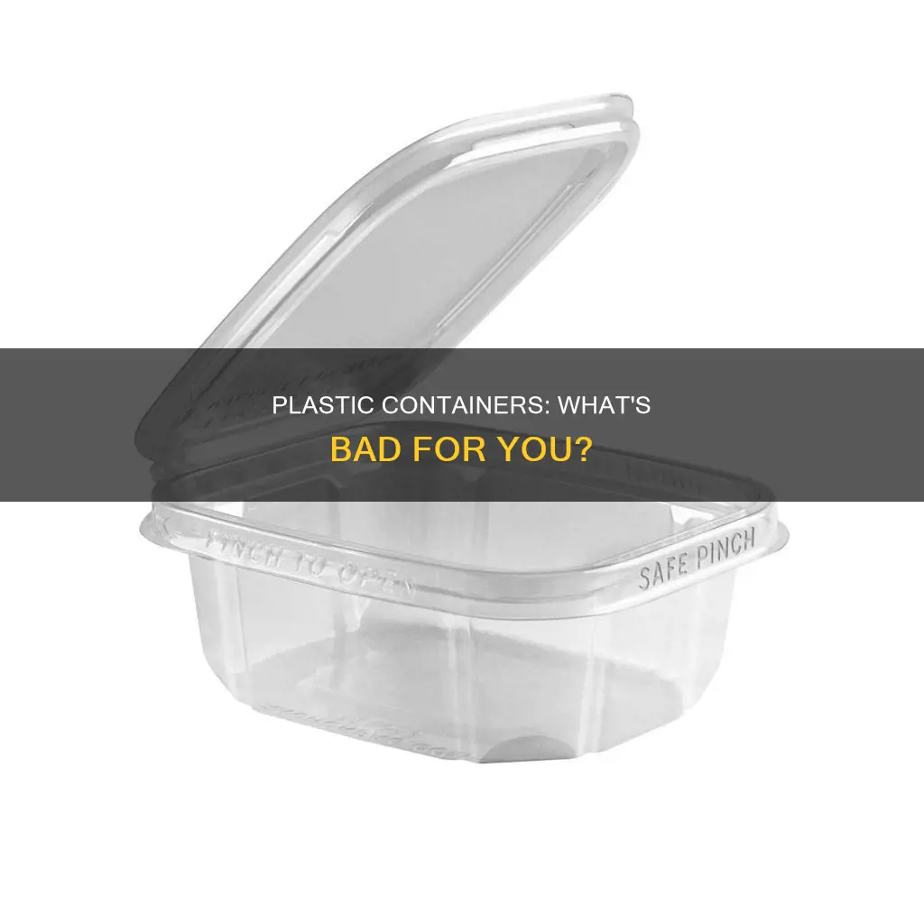 what plastic containers are not good