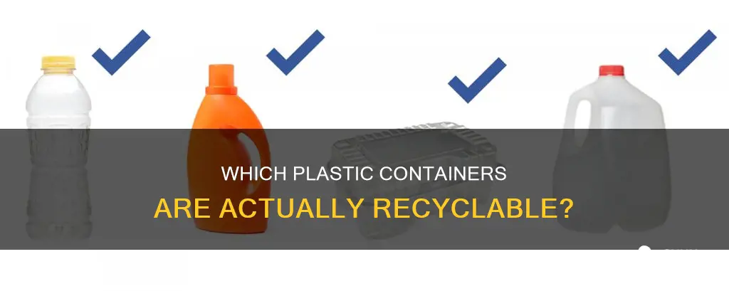 what plastic containers are recyclable