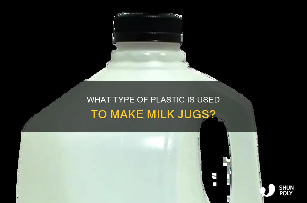 what plastic is a milk jug made from
