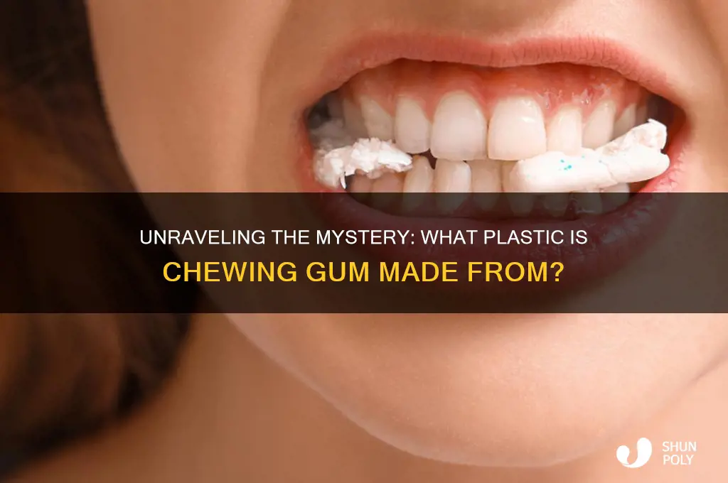 what plastic is chewing gum made from