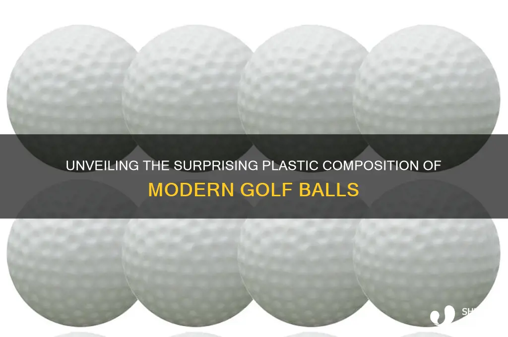 what plastic is golf ball made of
