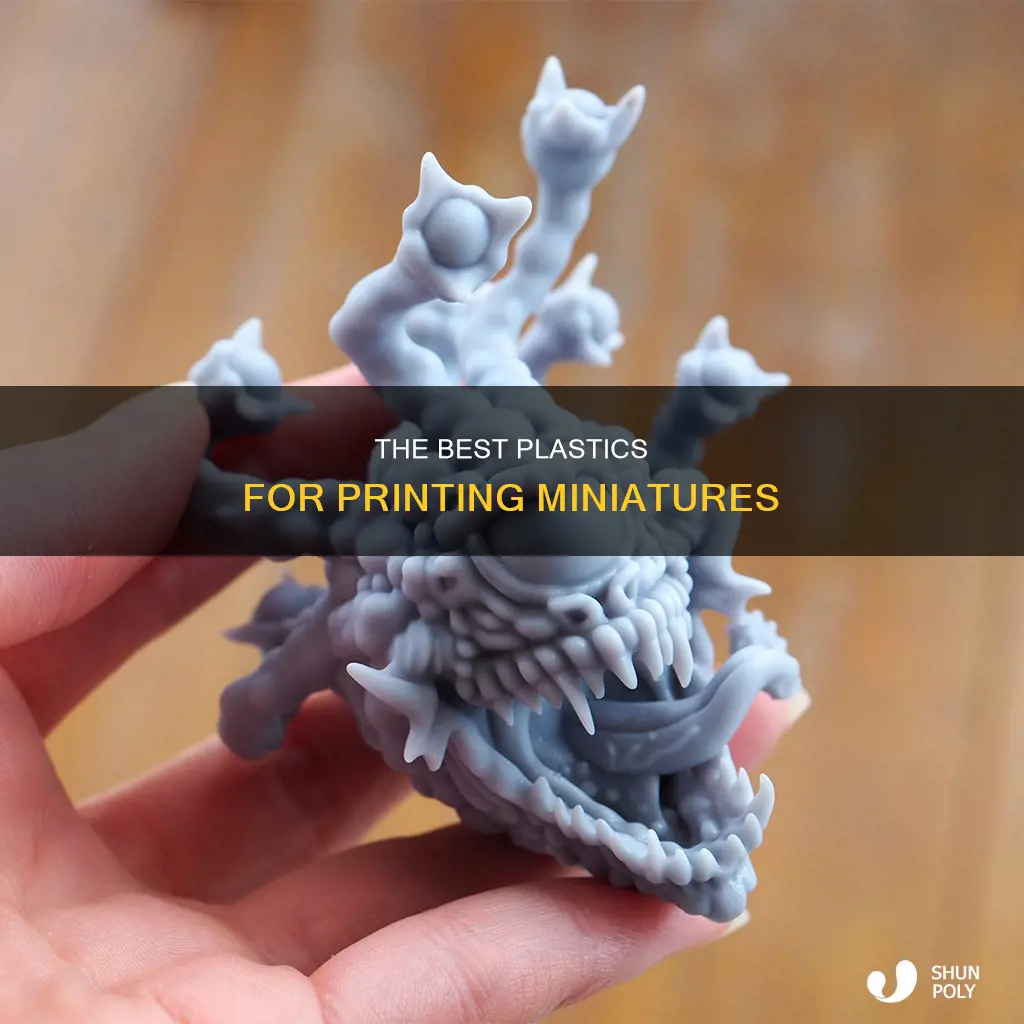 what plastic is recommended for printing miniatures