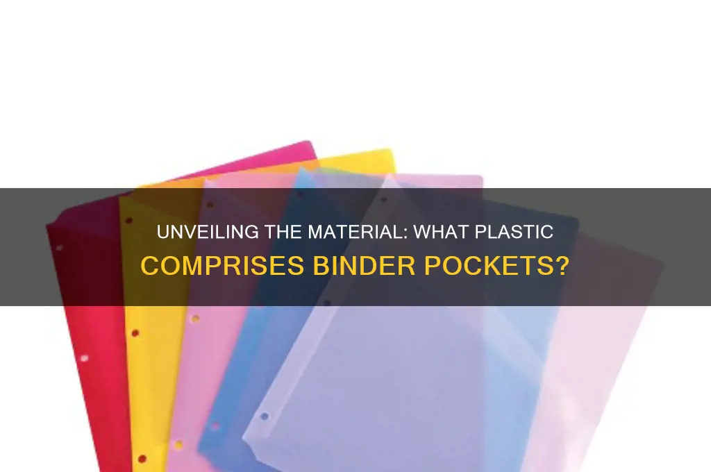 what plastic is the pocket in a binder made of