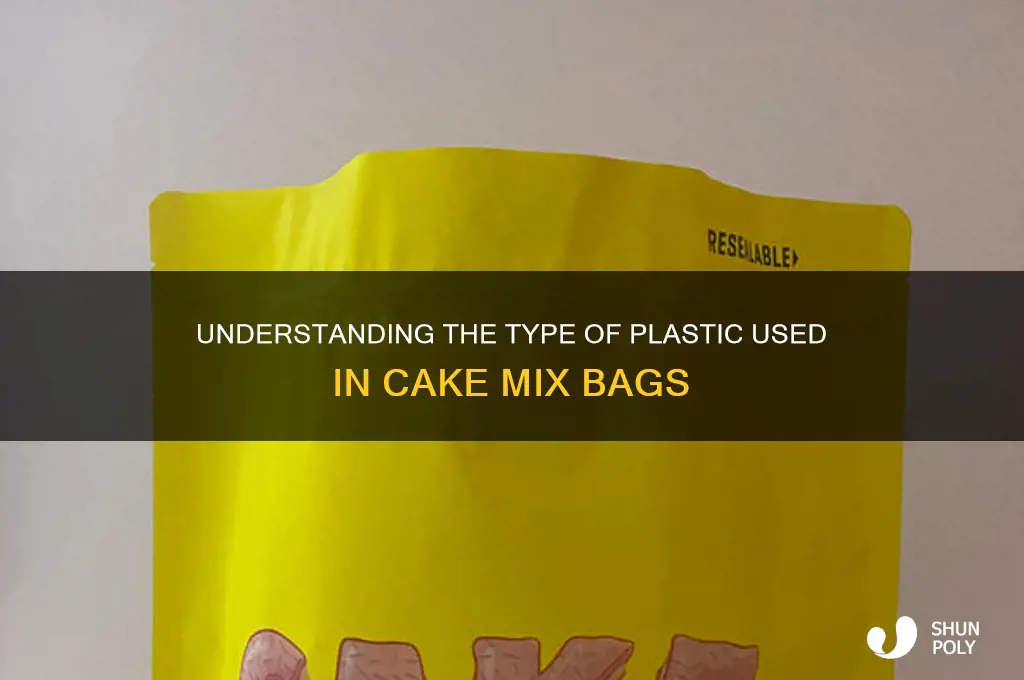 what plastic is used for cake mix bags