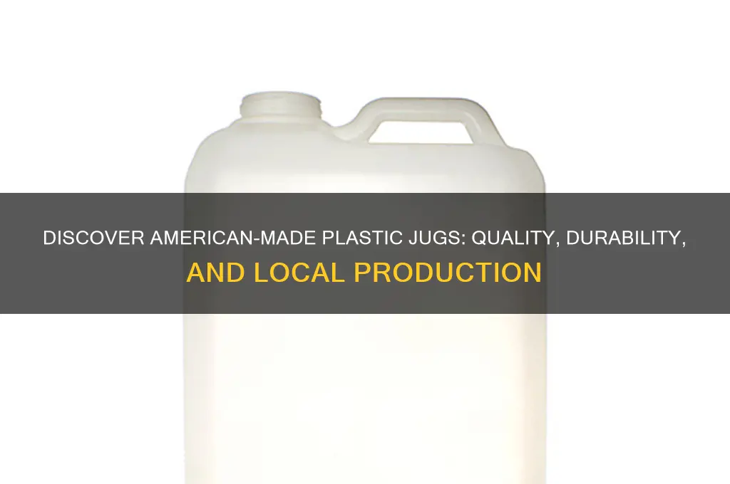 what plastic jugs are made in the usa