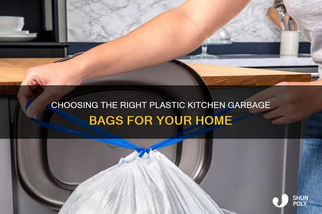 what plastic kitchen garbage bags