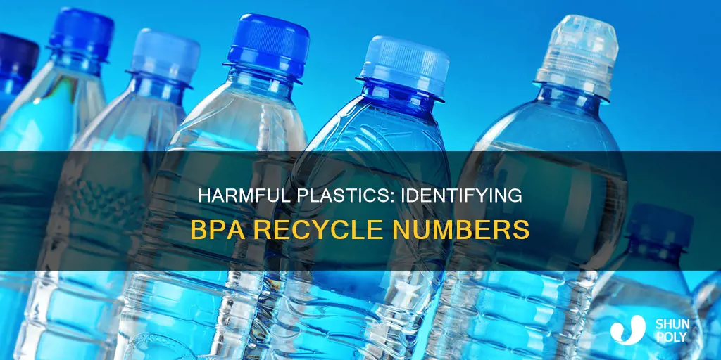 what plastic recycle numbers have bpa