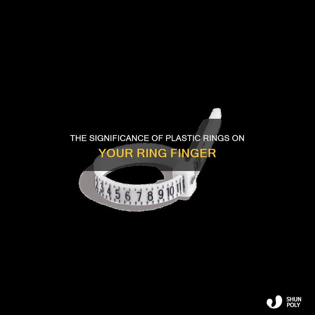 what plastic ring on ring finger