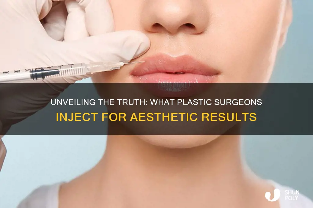 what plastic surgeons inject into you