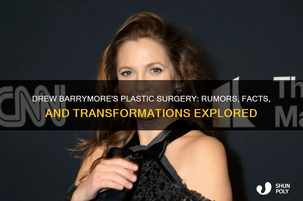 what plastic surgery did drew barrymore have