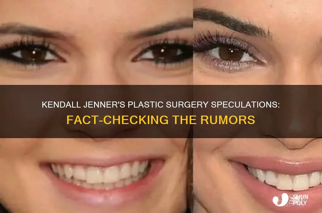what plastic surgery did kendall get