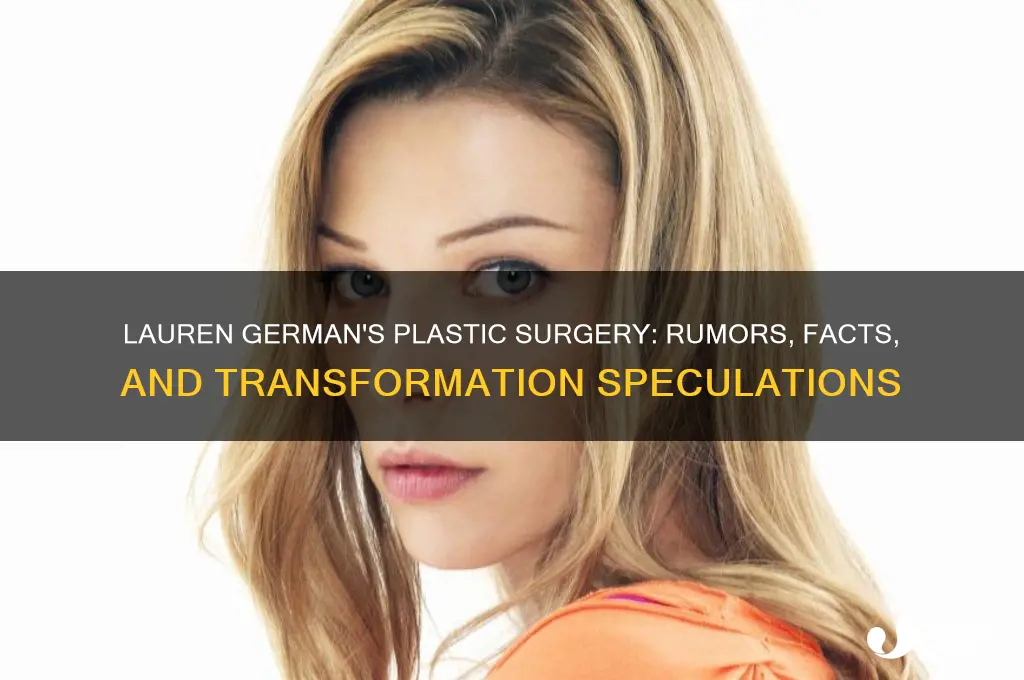 what plastic surgery did lauren german have