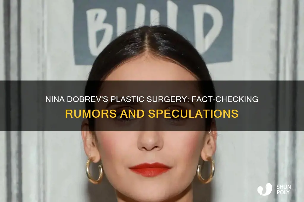 what plastic surgery did nina dobrev get