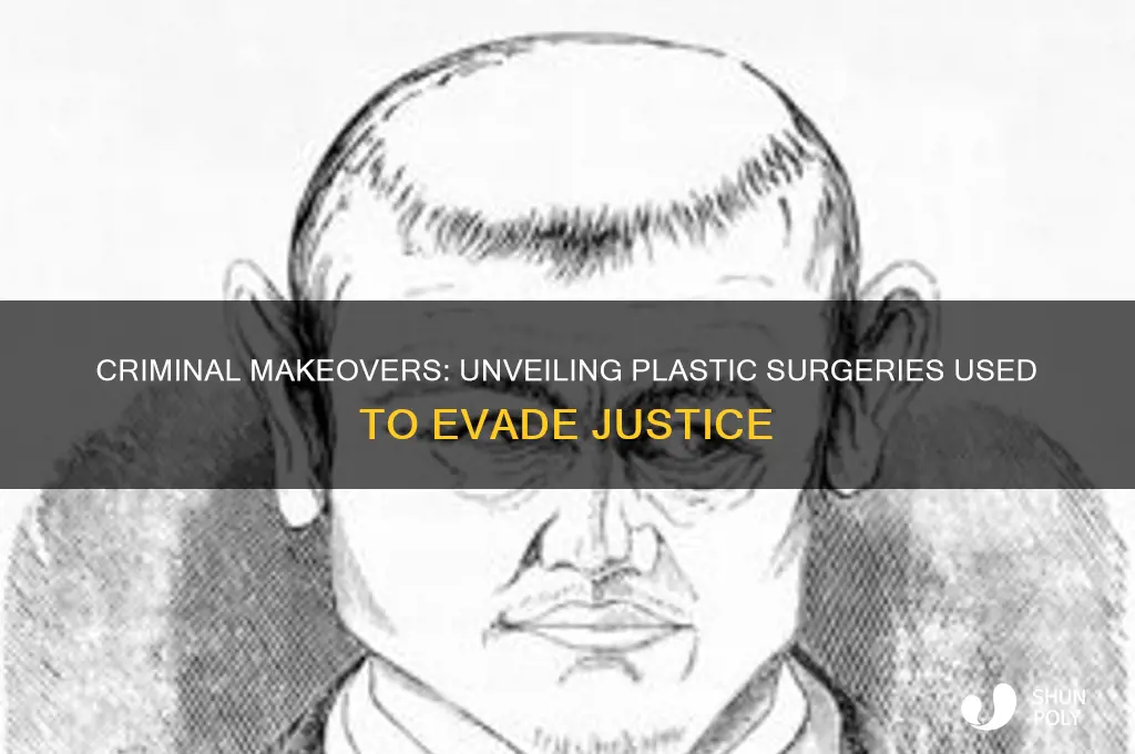 what plastic surgery do criminals get