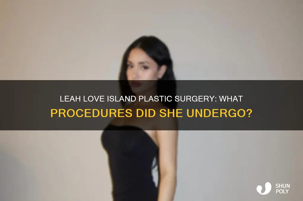 what plastic surgery does leah from love island have